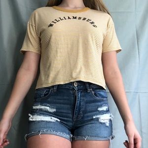 AE striped williamsburg crop top